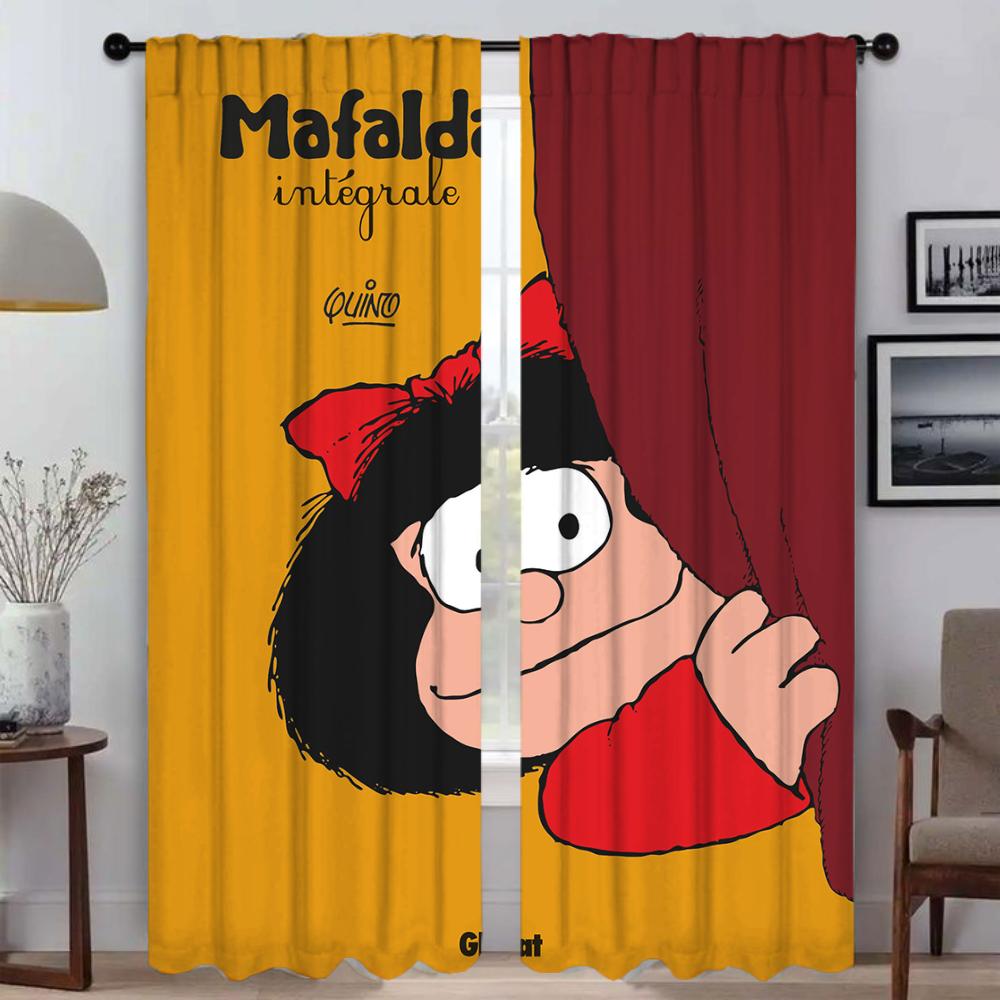 Mafaldas Elegant Room Curtains for Living Room Shades Window Curtain Halloween Decoration Tulle for Bedroom Partition Kitchen