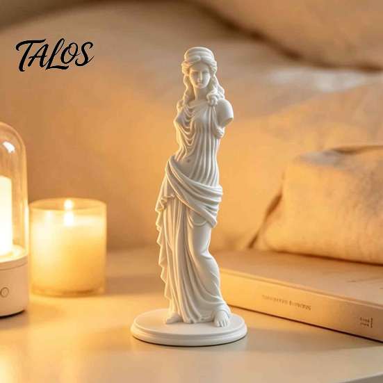 Greek Style Table Ornament 3D Printed Minimalist Goddess Sculpture, Retro European Armless Statue, Classical Photography Prop Statue Art Figurine for