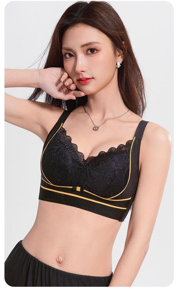 Lace Wire-Free Plus Size Bra for Large Busts: Minimizing, Shaping, Push-Up Comfort, Reduces Underarm Fat - New Style