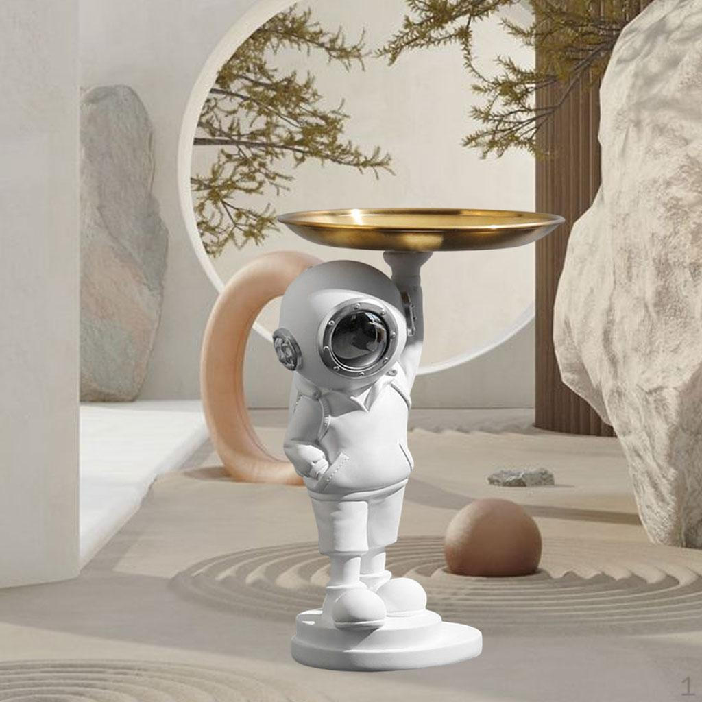 Astronaut Statue Tray INS Spaceman Sculptures Holder Dish Decor