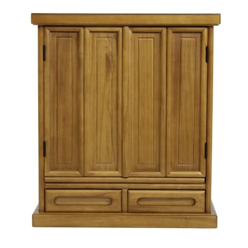 Sunneed 18-inch Wooden Buddhist Altar CHB-450, Light Brown, Compact, Modern Design for Living Room, CHB2-N470LBR