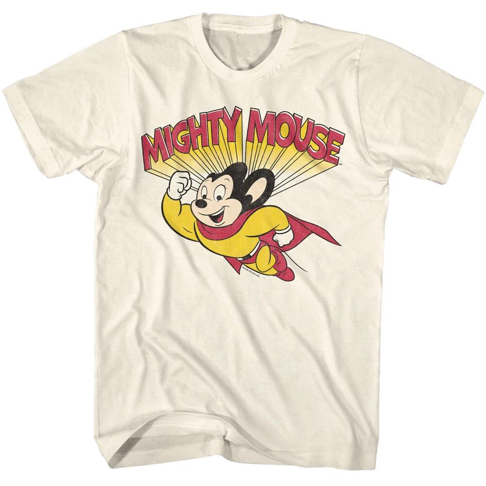 Mighty Mouse Cartoon Mighty Mouse Flying Men s T Shirt M