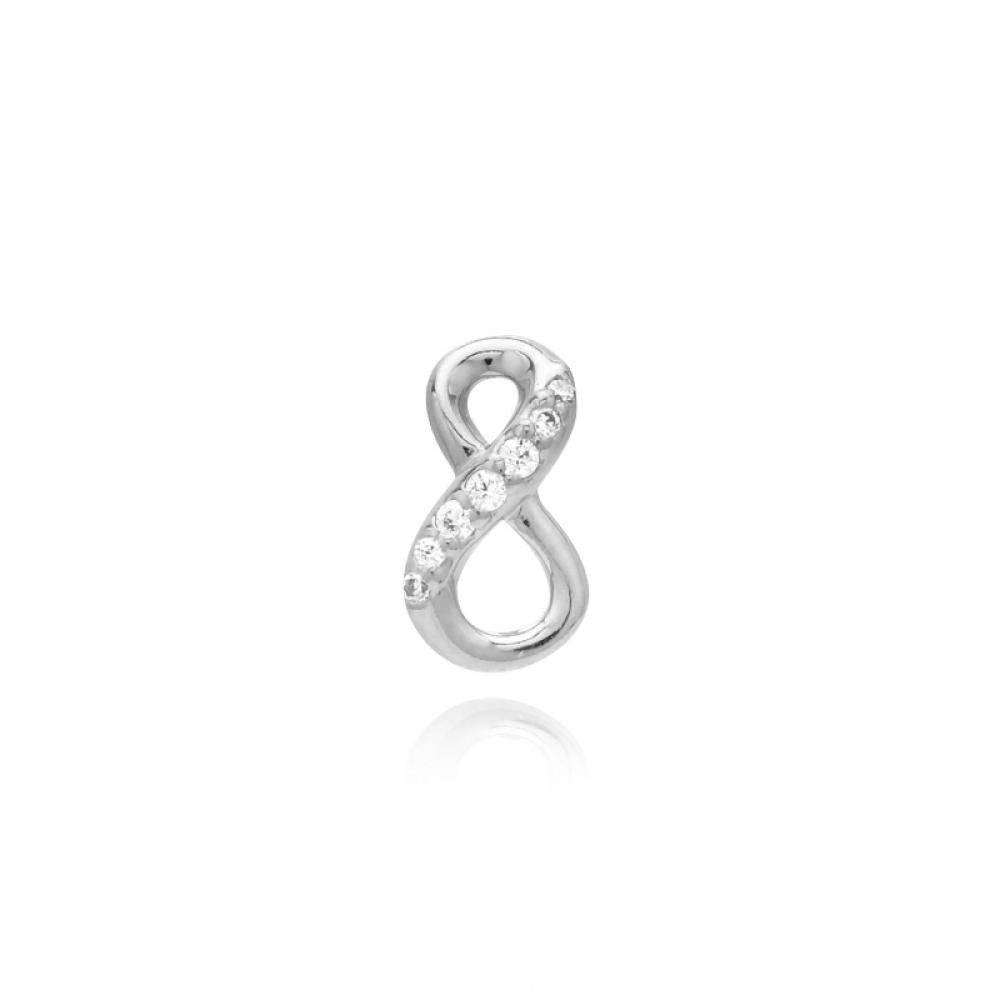 Pandora 298820c01 Moment Sparkling Infinite Silver Earrings