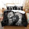 RIP DMX Duvet Cover + 2 Pillowcases, Hip Hop Legend Memorial Print Bedding Set Fans Unique Memorial Design Bedroom Bedding Set
