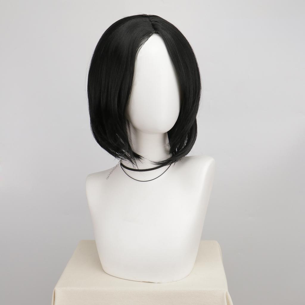 Rett Herre Svart Syntetisk Parykk Pelucas Halloween Severus Snape Kostyme Realistisk Morsom Fest Tupé Parykk