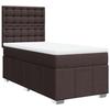 VidaXL Sommier à lattes de lit avec matelas Marron foncé 100x200 cm 3291596