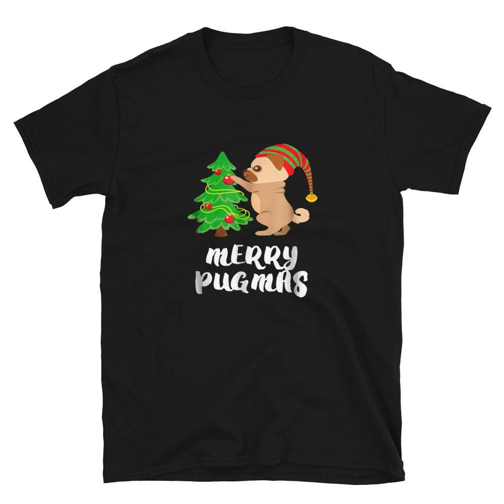 PUGMAS Pug Christmas PUG DOG Animal Funny Animal Shirt XL