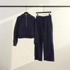 Women's Fleece Half-Zip Hoodie Set: Versatile for Yoga, Cycling, and Casual Wear.