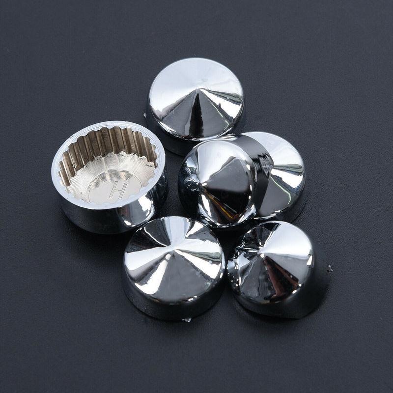 87x Chrome Bolt Toppers Cover Cap Kit For Ha/rley Davi/d/son Softail Twin Cam 84-06 Wheel Nut Screw Bolt Protection Covers Caps