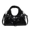 Stylish Mini Crossbody Bag Women - Soft PU Waterdrop Shape Shoulder With Zip Inner Pockets