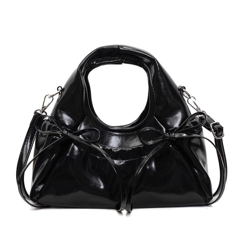 Stylish Mini Crossbody Bag Women - Soft PU Waterdrop Shape Shoulder With Zip Inner Pockets