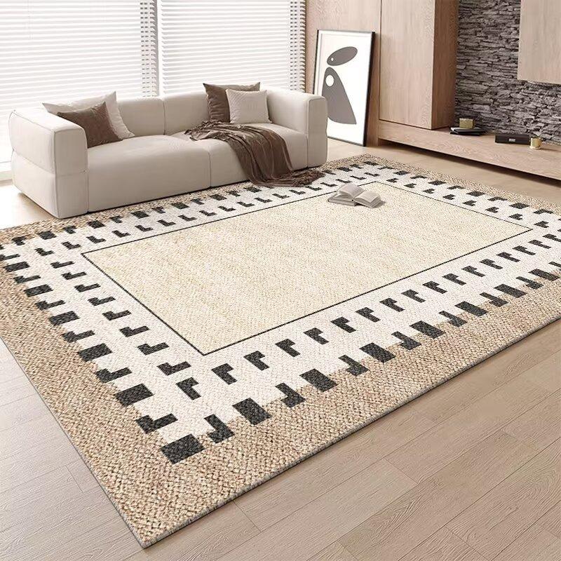 Carpet Living Room French Antique Style Leave-In Washable Environmentally Friendly Waterproof And Anti-Fouling Sand Bedroom Floor Mat Premium Carpet