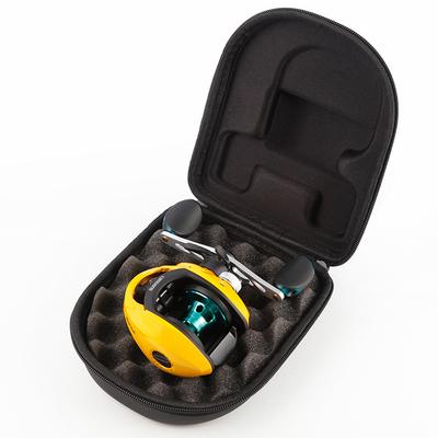 Originální lehký silný ochranný box na rybářské navijáky, baitcastingový kryt navijáku, vodotěsný kryt navijáku z EVA materiálu, úložný box na kola a převodovky, houbová vložka, 1 ks taška