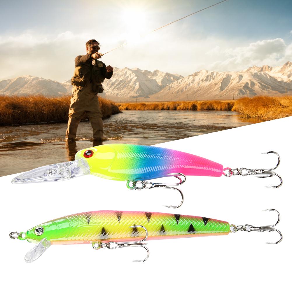 20pcs Plastic Fishing Lures Colorful Artificial Lifelike Fishing Baits Tackles