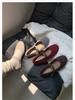 Jiayuanxi Women's Fleece-Lined Round Toe Mary Jane Flats for Autumn/Winter