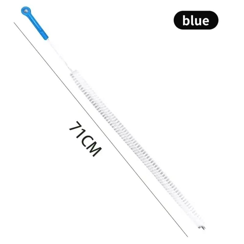 Household Cleaning Nylon Sewer Cleaning Brush Flexible Metal Sewer Pipeline Cleaning Tools Extended Kitchen Sink Brush