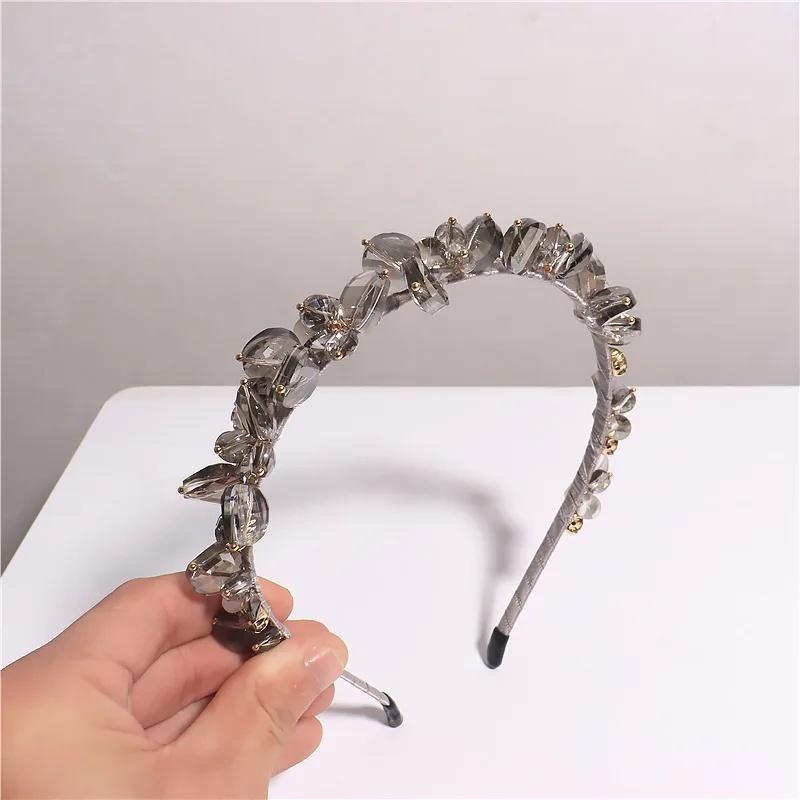 Korean Dongdaemun Luxury Crystal Hairpin French Style Elegant Headband For Women Perfect For Banquets Formal Occasions