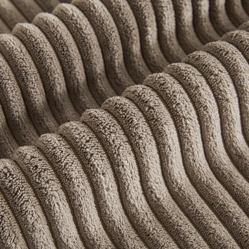New Thick Stripes Plush Couch Cover High Quality Non-Slip Sofa Cushion Towel Solid Color Sofa Covers Home Living Room Decoration