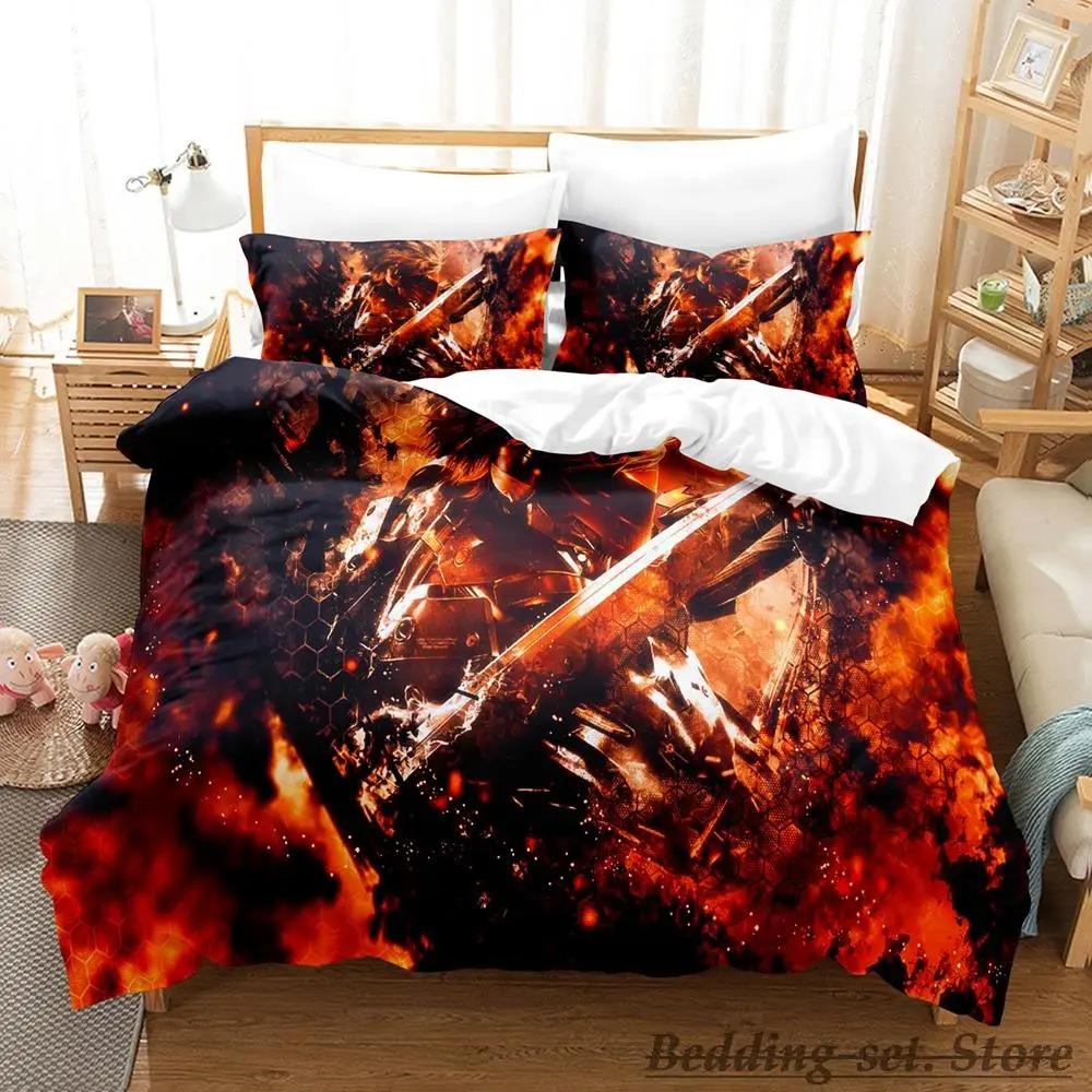Game Metal Gear Rising Revengeance Bedding Set Single Twin Full Queen King Size Bed Set Adult Kid Bedroom Duvetcover Sets