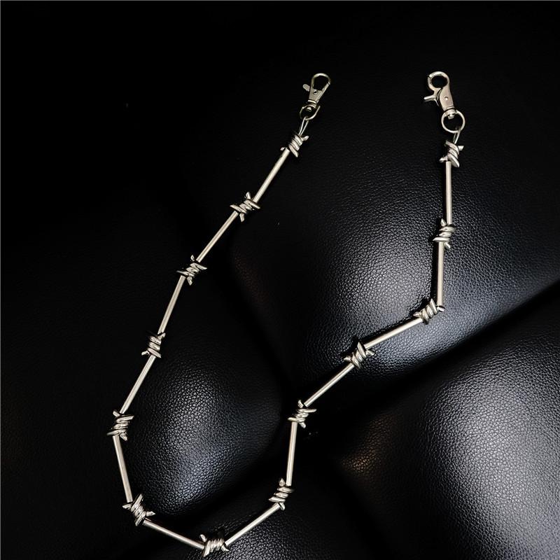 Chaîne de Portefeuille Maillons Bambou Style Punk Métal New Rock pour Pantalon