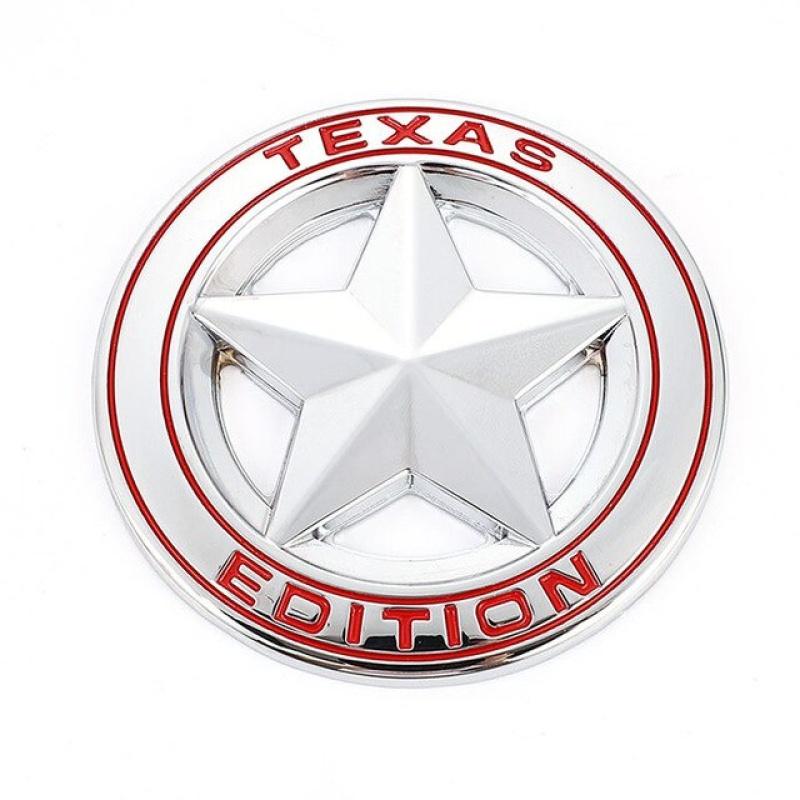 Texas Edition Badge Emblem Decal Sticker Car Front Grille Logo for Wrangler Compass Grand Cherokee Patriot Liberty Renegade Commander