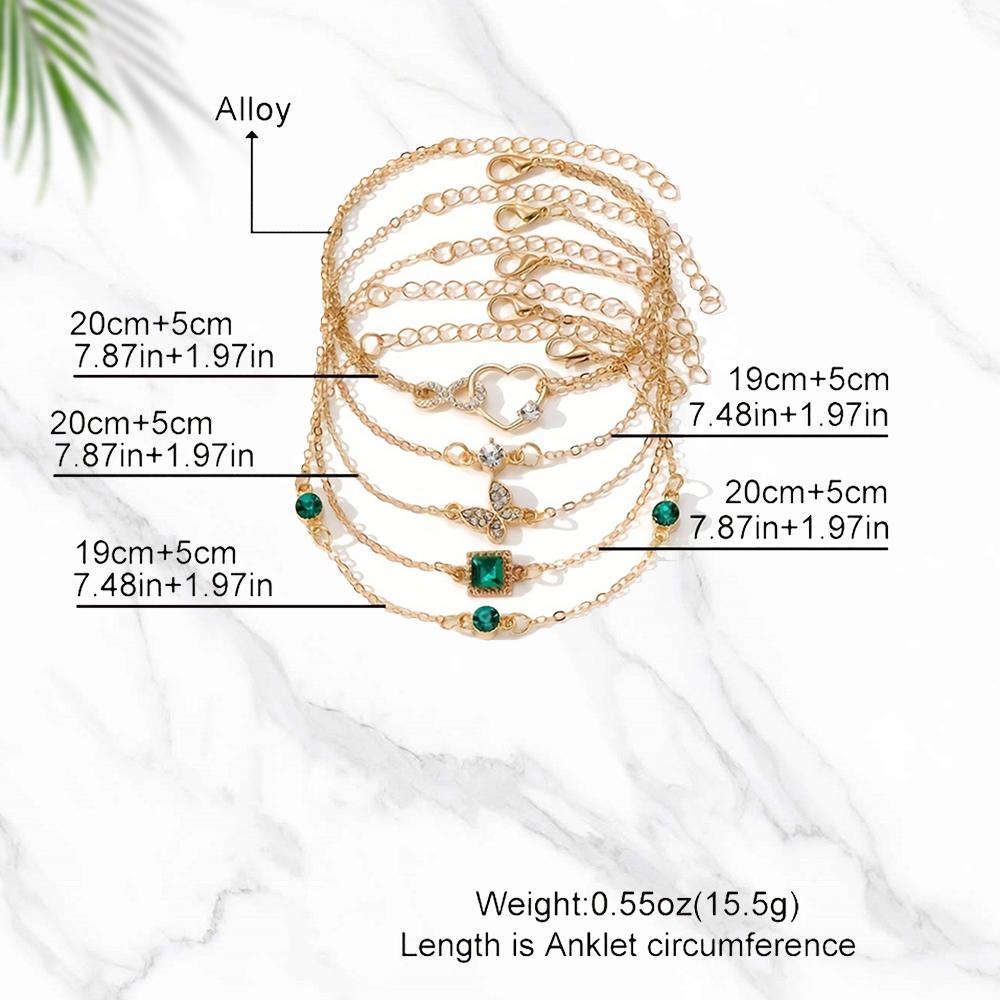 Ensemble de 5 bracelets d'inspiration vintage avec strass étincelants - Designs infini et géométriques, parfaits pour une tenue décontractée ou un cadeau