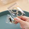 Transparent Jewelry Pouches Clear PVC Jewelry Zip Bag Earring Necklace Dust Display Storage Bag Anti-Oxidation Travel Packaging
