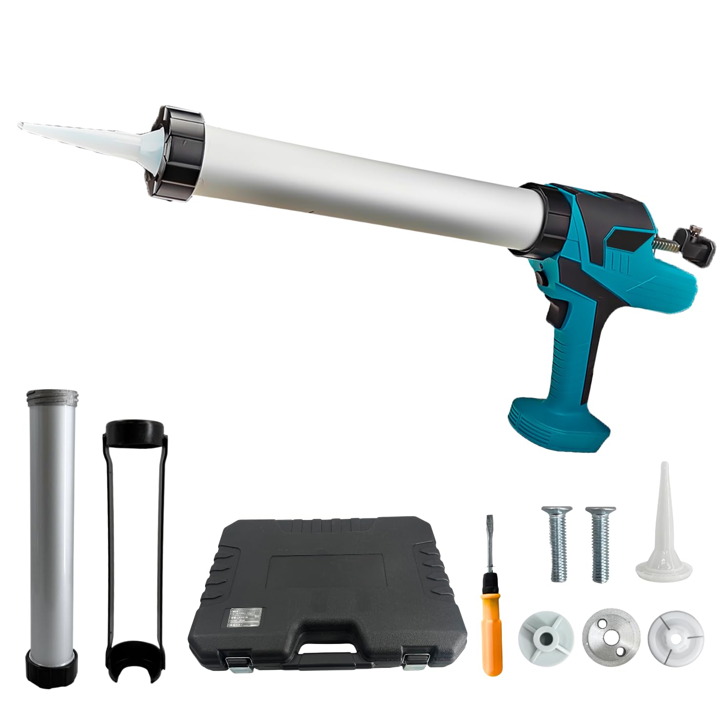 

Аккумуляторный пистолет для герметика Makita Compatible Longsafe Регулируемый светодиод Картриджный бесщеточный DIY Дом Зарядное устройство Продается отдельно Пистолет, CAU02-BL, 6-скоростной,