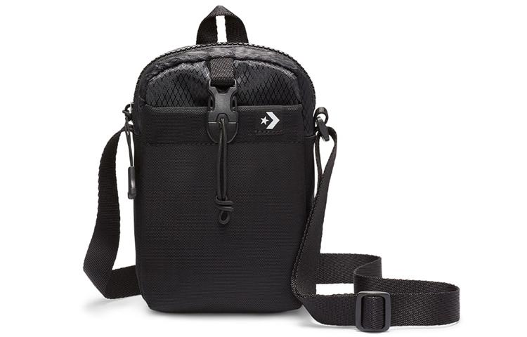 Converse Fashion Trend Nylon Shoulder Bag, Crossbody Bag Regular Unisex Black 10018451-A01