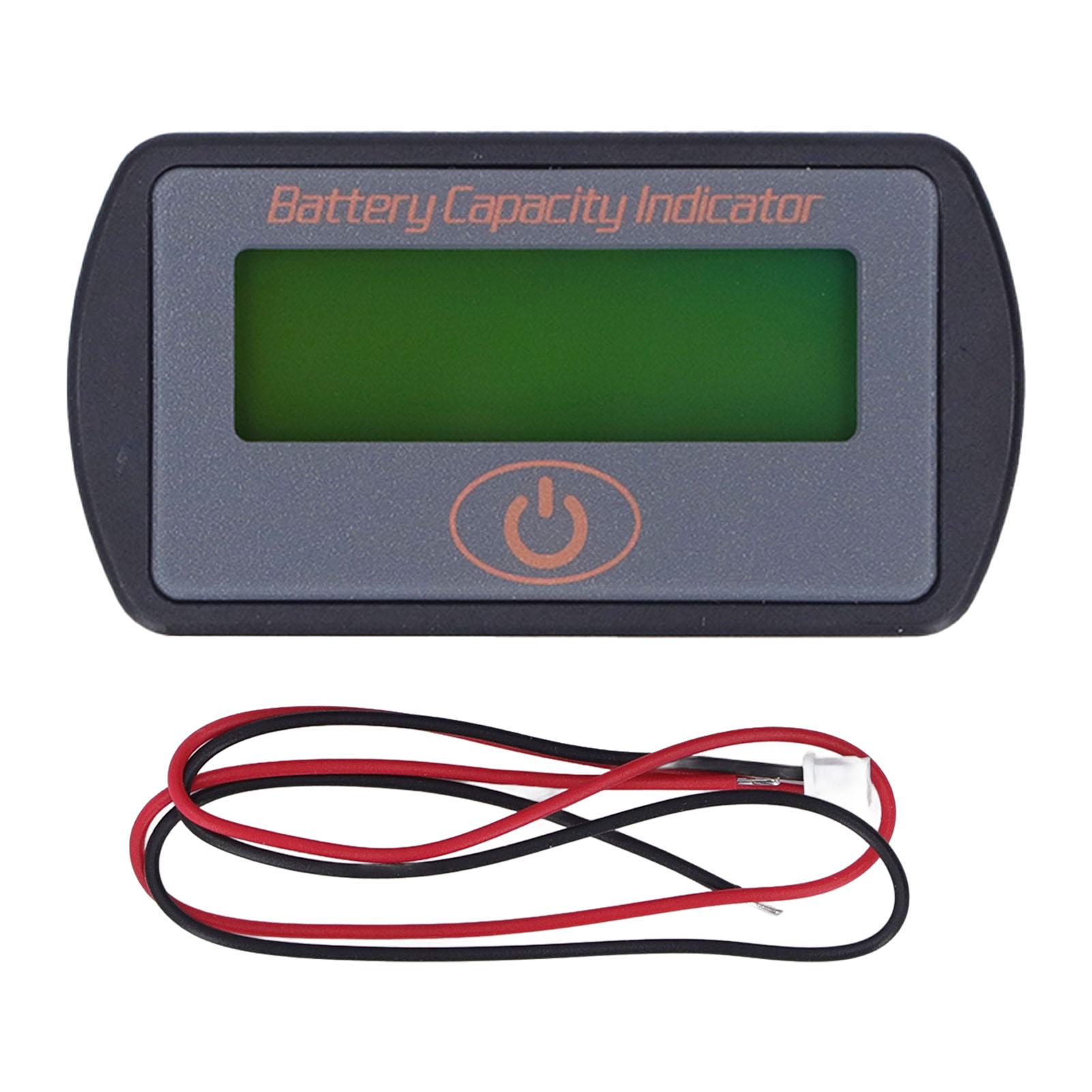 

Индикатор емкости аккумулятора Компактный размер Водонепроницаемая пленка ПВХ Измеритель мониторинга аккумулятора 8–63 В 2–16 последовательных литиевых элементов