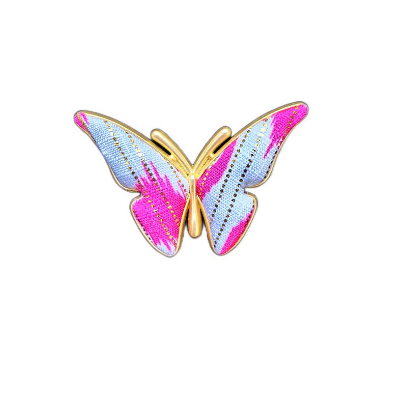 Hot Sale Ethnic Handmade Colorful Cute Butterfly Alloy Brooch for Women and Children As Party Gifts