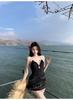 Korean-Inspired Conservative One-Piece Swimsuit with Slimming Cake Skirt - Elegant, Pure Desire Style for Women