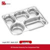 LIJIA FITMENT Stainless Steel Divided Cafeteria Tray