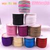 10 Mètres/lot 0,8/1,0 mm Cordon en Nylon Noir Fil pour Nœud Chinois Macramé Cordon Bracelet Corde Tressée DIY Pompons Fil à Perles