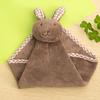 Mână 1 buc Prosop Agățat Drăguț Desen Animat Animal Practic Pluș Bucătărie Moale Agățat Ștergător Baie Casă Accesorii Curățenie Bucătărie
