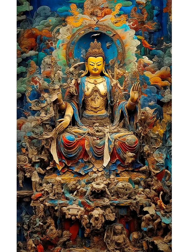 5DDIY Diamond Painting Diamond Mosaic Religious Cross Embroidery Diamond Painting Buddha Embroidery Portrait Wall Art Decoration