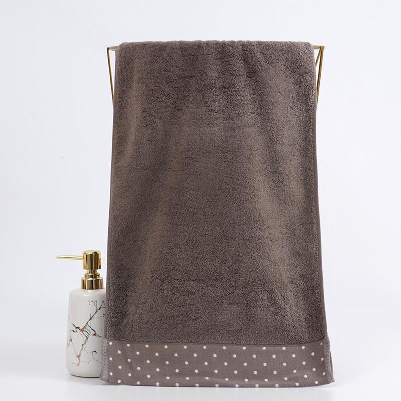 Polka dot broken file plain face towel soft absorbent household towel pure cotton supermarket jacquard towel