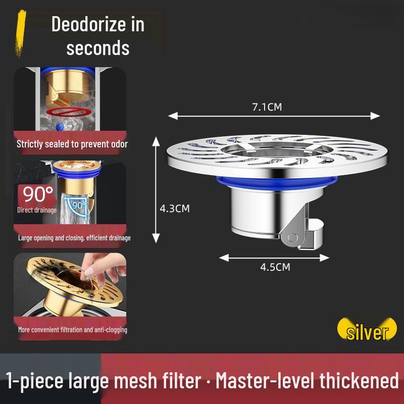 Universal Anti-Odor & Insect-Proof Bathroom Drain Core
