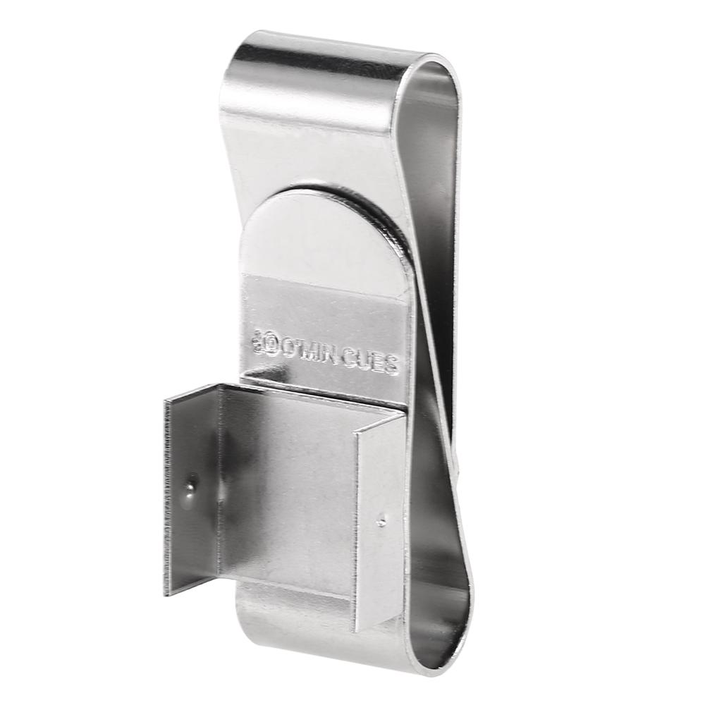 Stainless Steel Cue Chalk Clip Snooker Billiards Chalk Holder Pool Cue Magnetic Chalk Holder with Clip