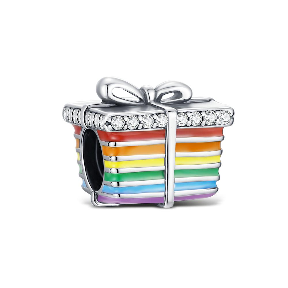 Copper Rainbow Charm Lgbtq Charms Jewelry Making Fit Bracelet To Make Good Wishes Gift For Expressing Love Equality