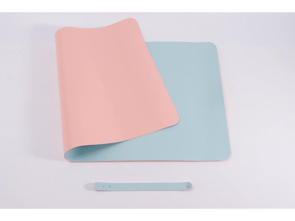 Leather Cartoon Mouse Pad with Logo Printing - Extra Large Double-Sided Desk Mat for Students