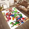 Super Mario Party Fun Square rugs are a great choice for living rooms, bedrooms, home décor, and as gifts.