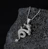 Hip Hop Zodiac Dragon Pendant Copper Inlaid Zircon Full Diamond Inlaid American High Street Men'S Twist Chain