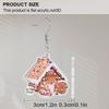 2D Flat 4-Pairs Cute Christmas Candy House Gnome Acrylic Dangle Earrings Festive Party Jewelry, Perfect Holiday Gift for Women