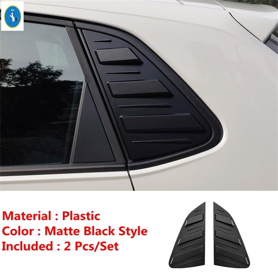 For VW Volkswagen Polo  - 2025 Rear Door Side Vent Louver Window Triangle Shutters Decor Cover Trim Carbon Fiber Accessories