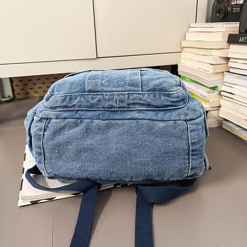 Denim Ryggsekk Dame Ryggsekk Student Skolesekk