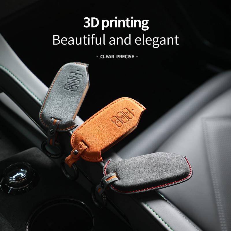 For Kia Niro Hybrid Sportage K5 Sorento MQ4 Ev6 Seltos Alcantara 7 Button Car Key Case Keychain Accessories 2025 2025 2025 2025
