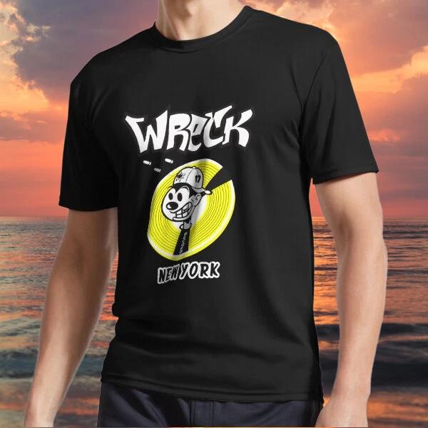 

Новый товар Wreck Records Логотип Желтый Винтажный Логотип Футболка Футболка Смешная Размеры от S до 5XL XL