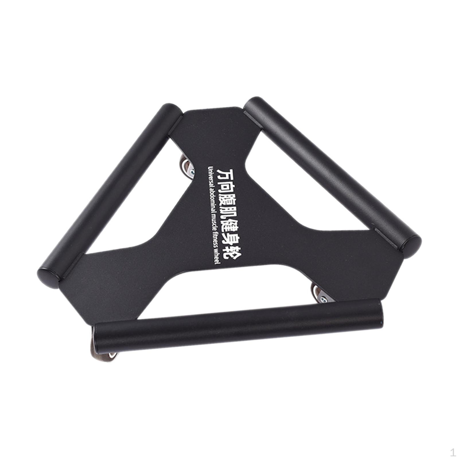 

Abdominal Roller Disc Muscle Wheel 3 Universal Wheels Slider Silent Sliding Plate Indoor чёрный
