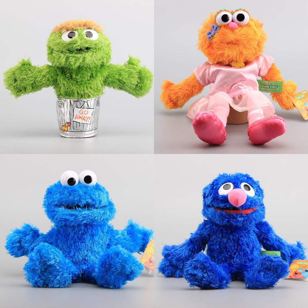 Street Loutky Plyšové Hračky Elmo Cookie Monster Ernie Měkké a Roztomilé Plyšové Panenky**